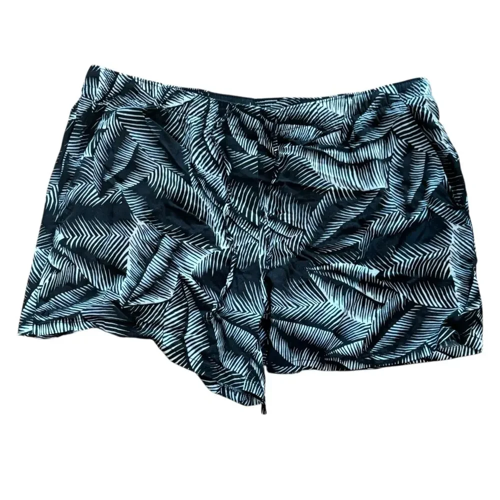 2 Pairs Size XL Gap Drawstring Tropical Print Tassel Tie Shorts